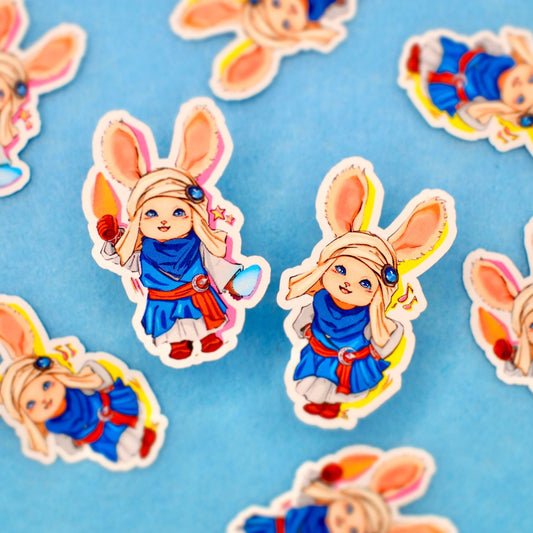 To the Moon! - Loporrit FFXIV Stickers - Calamori Designs