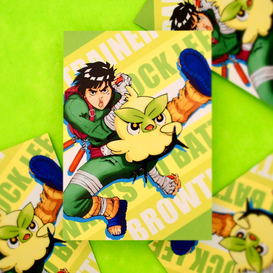 Leaf Power - Rock Lee x Browt Print - Calamori Designs
