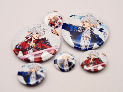 FFXIV Scions Button Pins (3 sizes) - Calamori Designs