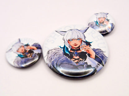 FFXIV Scions Button Pins (3 sizes) - Calamori Designs