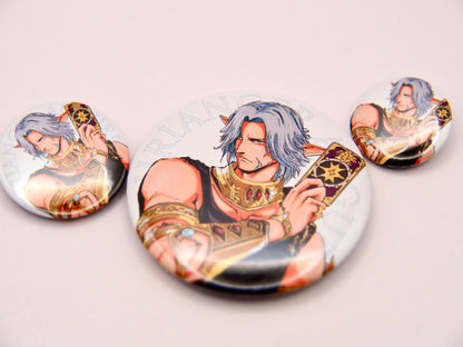 FFXIV Scions Button Pins (3 sizes) - Calamori Designs
