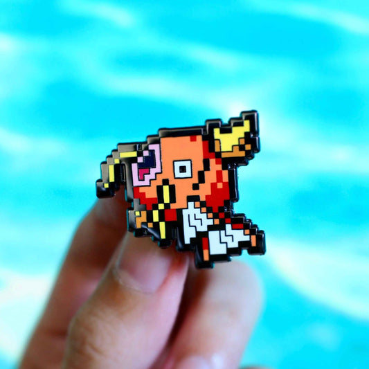 Magikarp - Pixel Pokemon Enamel Pin - Calamori Designs