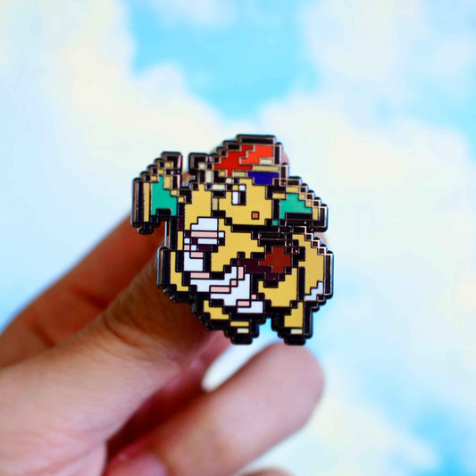 SPECIAL EDITION: Delivery Dragonite - Pixel Pokemon Enamel Pin - Calamori Designs