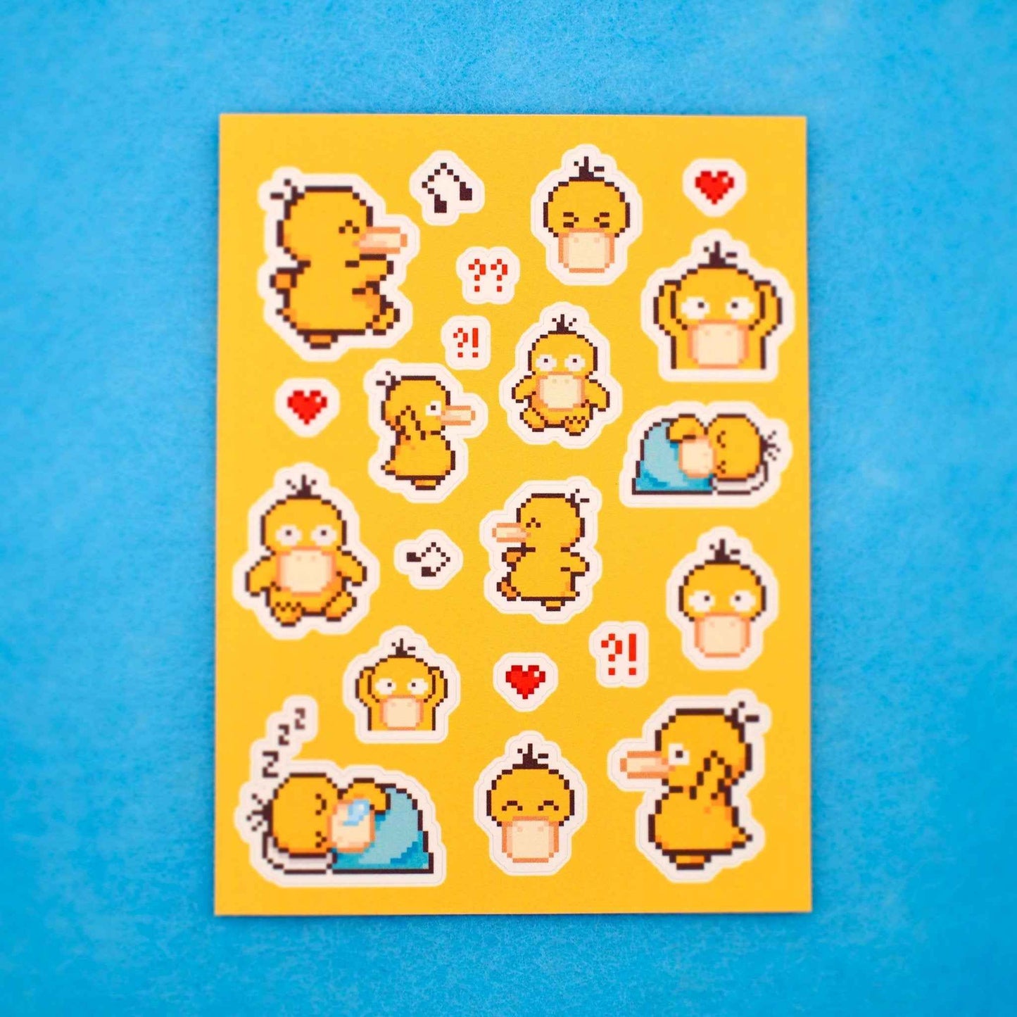 Pixel Psyduck Sticker Bundle