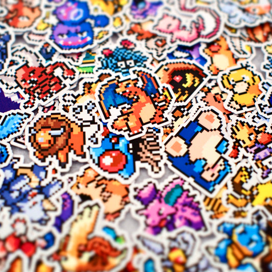All 151 Kanto Pokedex Mini Stickers