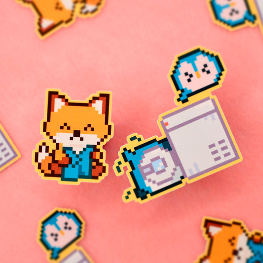 Foxi & Eepi's Laundry Day Sticker Set