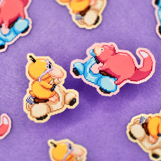 Psyduck & Slowpoke Scooter Gang Stickers