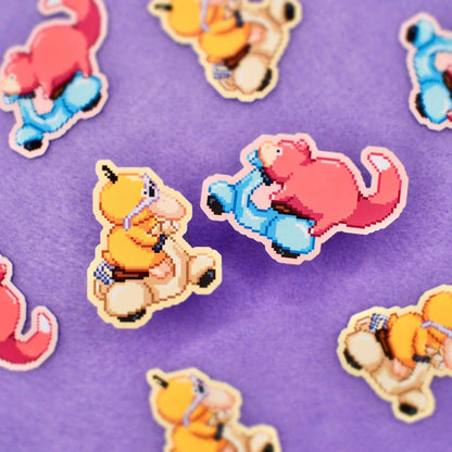 Pixel Psyduck Resort Stickers