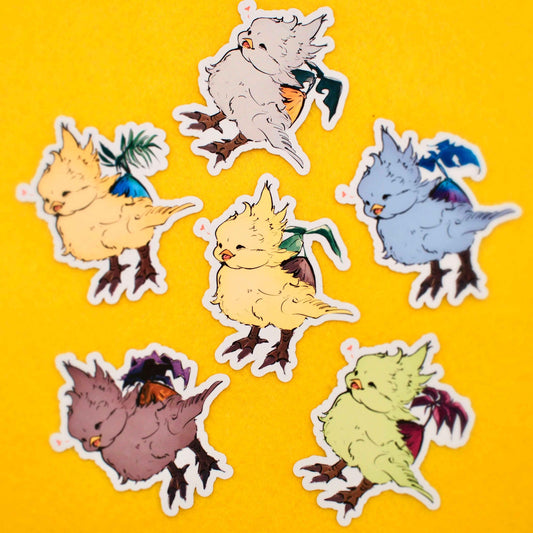 Baby Chocobo FFVII Rebirth Stickers - Calamori Designs