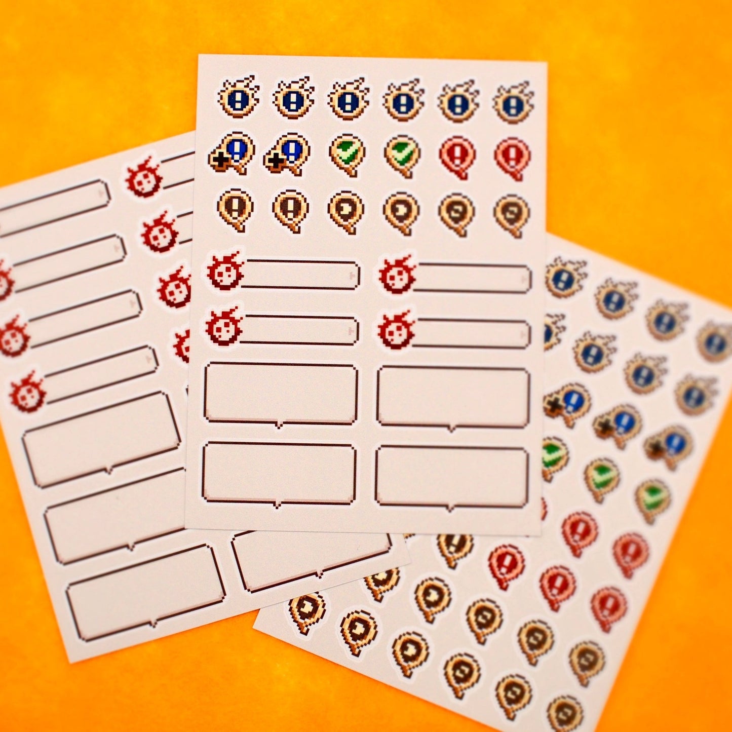 Quest Markers & Banners - Final Fantasy XIV Sticker Sheets - Calamori Designs