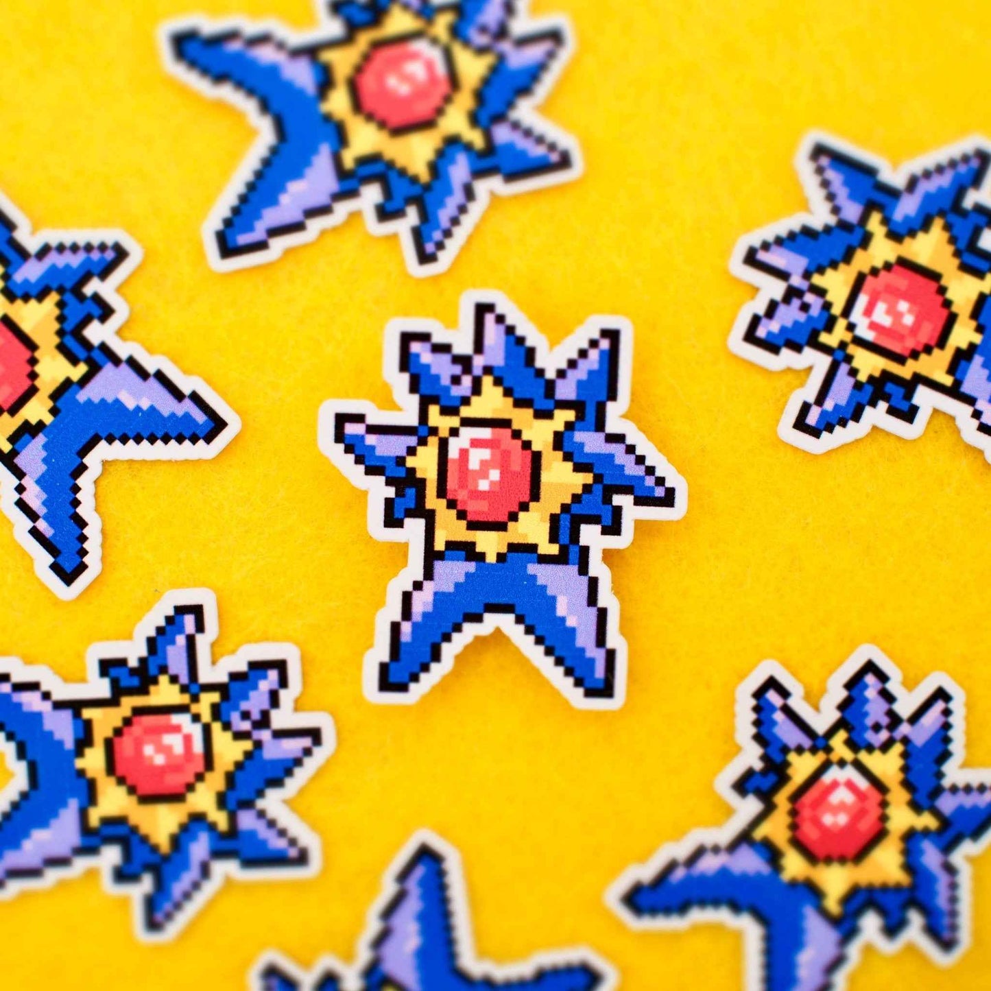 Pixel Mega Starmie Mini Sticker - Calamori Designs