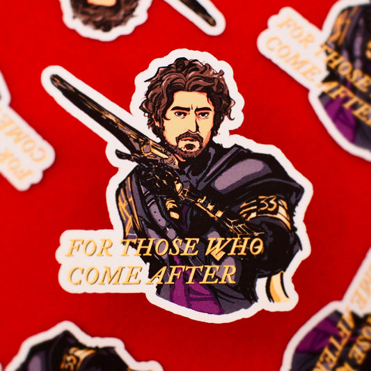 "For those who come after" Gustave - Clair Obscur: Expedition 33 Sticker - Calamori Designs