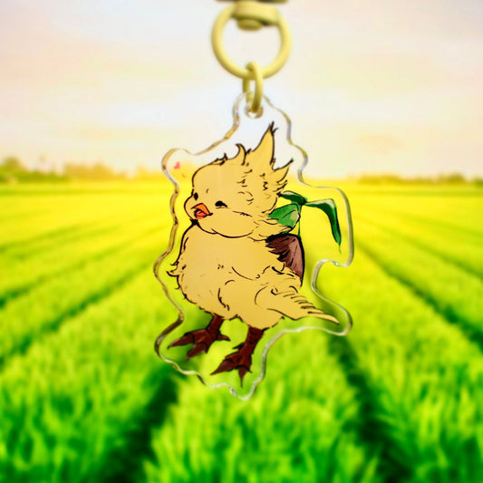 Baby Chocobo - Final Fantasy VII Rebirth Keychain - Calamori Designs