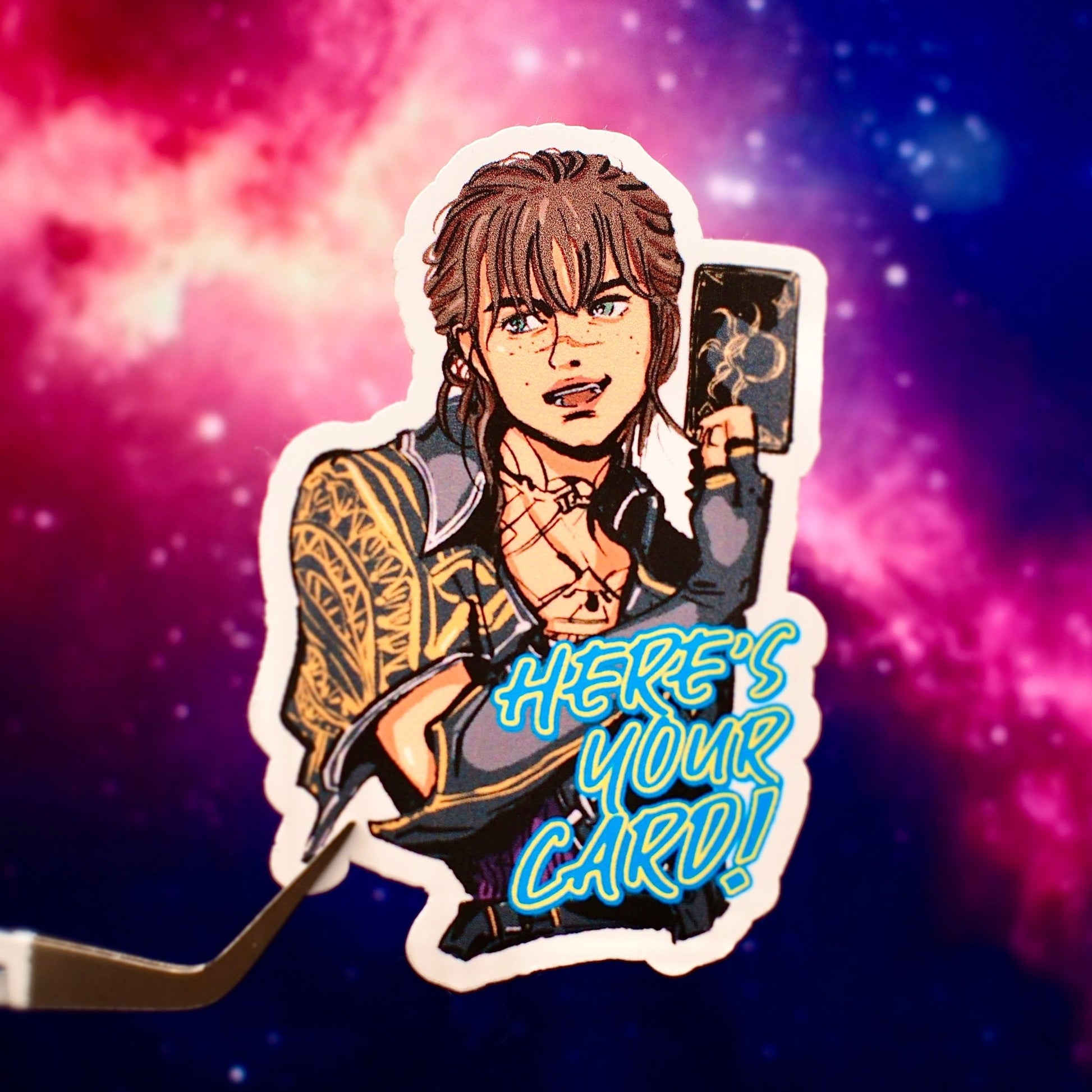 "Here's your card" Sciel - Clair Obscur: Expedition 33 Sticker - Calamori Designs