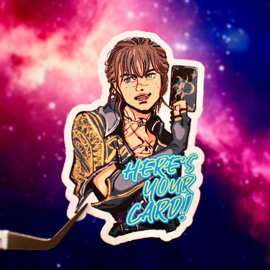 "Here's your card" Sciel - Clair Obscur: Expedition 33 Sticker - Calamori Designs