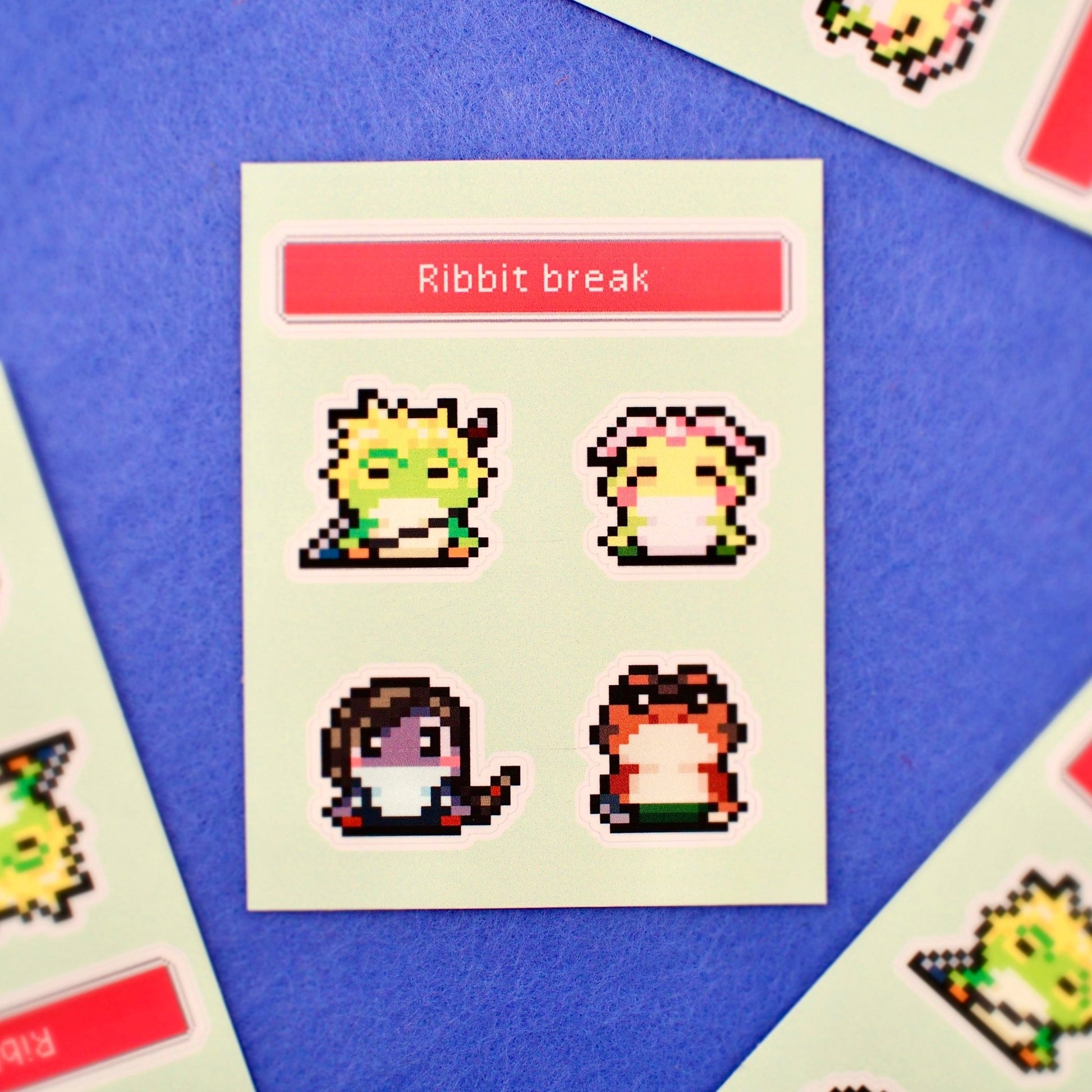 Frog Party - Final Fantasy VII Rebirth Mini Sticker Sheet - Calamori Designs
