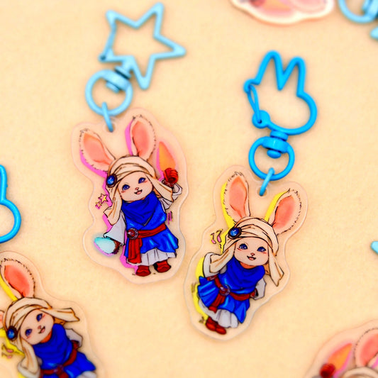 To the Moon! - Loporrit FFXIV Keychains - Calamori Designs