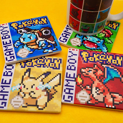Gen 1 - Pokemon Ceramic Coaster Set - Calamori Designs