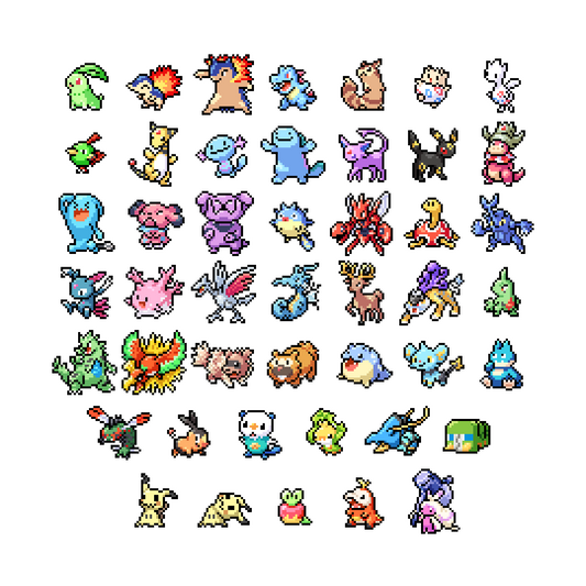 UPDATED: 152+ Pixel Pokemon Mini Stickers - Calamori Designs