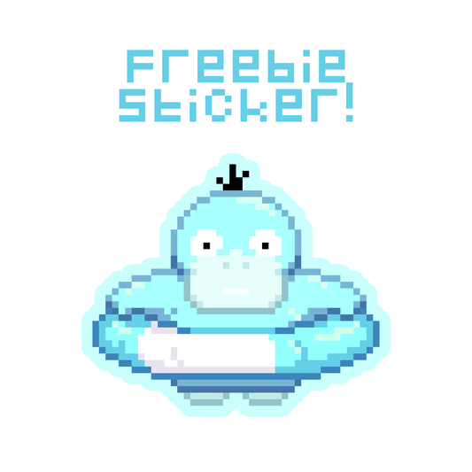 Pixel Psyduck Sticker Bundle - Calamori Designs