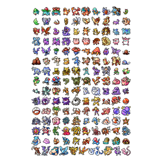 Pixel Pokemon Mystery Sticker Pack - Calamori Designs